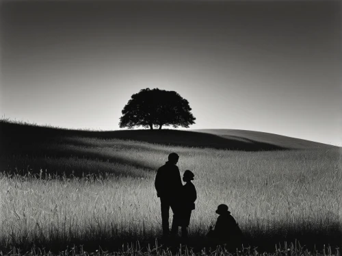 andreas cross,father with child,vintage couple silhouette,black landscape,photographing children,boy and dog,monochrome photography,stieglitz,evening atmosphere,olle gill,james handley,walk with the children,carol m highsmith,idyll,passepartout,lone tree,martin fisher,lan thom,couple silhouette,blackandwhitephotography,Photography,Black and white photography,Black and White Photography 14