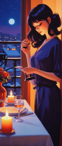 romantic dinner,romantic night,dinner for two,romantic scene,candle light dinner,fine dining restaurant,mid-autumn festival,romantic,diner,date night,honeymoon,night scene,sicilian cuisine,dining,japanese restaurant,candlelights,tea-lights,beach restaurant,date,cg artwork,Conceptual Art,Fantasy,Fantasy 19