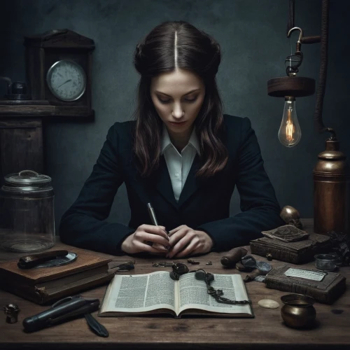 watchmaker,clockmaker,girl studying,librarian,tutor,examination,scholar,divination,confer,writing-book,author,mystical portrait of a girl,female doctor,researcher,switchboard operator,telephone operator,bookkeeper,candlemaker,theoretician physician,investigator,Photography,Documentary Photography,Documentary Photography 27