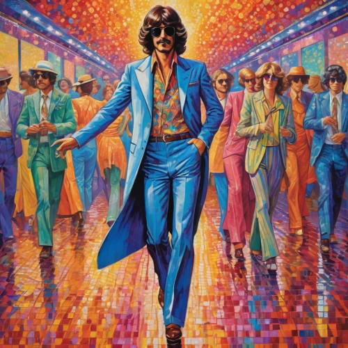 disco,70s,70's icon,michael jackson,the king of pop,michael joseph jackson,psychedelic art,walking man,1980's,smooth criminal,60s,salsa dance,80s,gentleman icons,pedestrian,thriller,groovy,elvis impersonator,samba deluxe,concert dance,Conceptual Art,Daily,Daily 31