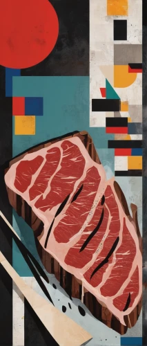 dryaged,kobe beef,yakiniku,meat products,matsusaka beef,striploin,galbi,rumpsteak,meat analogue,salumi,painted grilled,sirloin,cooking book cover,steak,steaks,red meat,cured meat,butcher shop,jamón,carnivore,Art,Artistic Painting,Artistic Painting 46