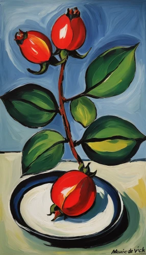 cherries in a bowl,red magnolia,still life of spring,flower painting,rosebuds,david bates,roses-fruit,glass painting,cloves schwindl inge,red tulips,rose buds,summer still-life,two tulips,braque francais,khokhloma painting,rosehips,rose hips,oil painting,art painting,oil painting on canvas,Art,Artistic Painting,Artistic Painting 37