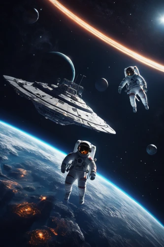 space walk,spacewalks,spacewalk,space art,astronautics,orbiting,space tourism,space travel,earth rise,space craft,space voyage,astronauts,cosmonautics day,outer space,asteroids,spacesuit,astronaut,space ships,space station,space,Conceptual Art,Fantasy,Fantasy 14