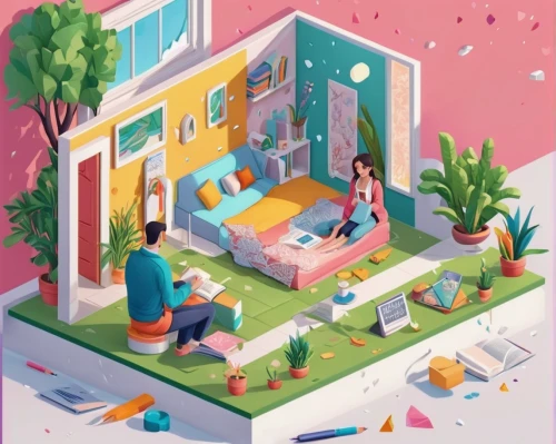 airbnb icon,kids illustration,airbnb,an apartment,shared apartment,airbnb logo,isometric,house painting,game illustration,woman house,camera illustration,family home,smart home,apartment house,houses clipart,apartment,cube house,book cover,estate agent,the little girl's room,Unique,3D,Isometric