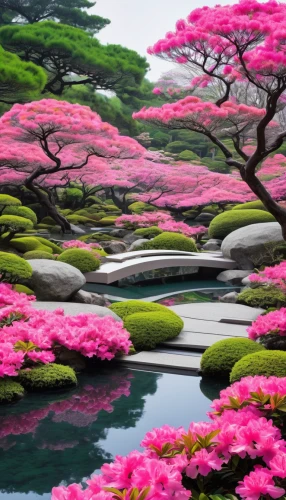 japan garden,japanese cherry trees,japanese garden,beautiful japan,japan landscape,azaleas,the japanese tree,sakura trees,splendor of flowers,japanese floral background,japanese zen garden,pink azaleas,flowering trees,sakura tree,blooming trees,spring in japan,blossom tree,zen garden,flower water,sea of flowers,Conceptual Art,Sci-Fi,Sci-Fi 10