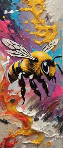 drone bee,bee,pollinator,bumble-bee,wild bee,bumblebee fly,fur bee,bumble bee,bumblebees,silk bee,heath-the bumble bee,swarm of bees,kryptarum-the bumble bee,hornet,pollinate,honeybee,bees,wasp,honey bee,gray sandy bee,Conceptual Art,Oil color,Oil Color 21