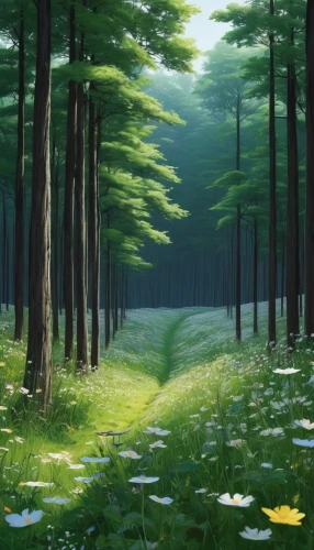 forest,forest background,green forest,meadow and forest,forest glade,forest landscape,fir forest,the forest,forests,forest of dreams,pine forest,green meadow,chestnut forest,forest path,coniferous forest,forest ground,meadow in pastel,the forests,fairy forest,forest walk,Illustration,Japanese style,Japanese Style 10