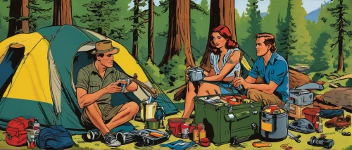 camping equipment,campsite,tent camping,camping,camping gear,forest workers,camping tents,campground,campers,camping tipi,tourist camp,camping car,hiking equipment,campfires,campire,tent camp,boy scouts of america,tents,roof tent,boy scouts,Illustration,American Style,American Style 05