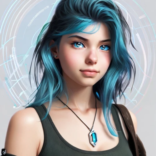 digital art,vector girl,avatar,echo,zodiac sign gemini,fantasy portrait,zodiac sign libra,digital painting,world digital painting,cyan,gemini,aqua,aquarius,vector art,artemis,girl portrait,aurora,digital artwork,girl drawing,indigo,Common,Common,Japanese Manga