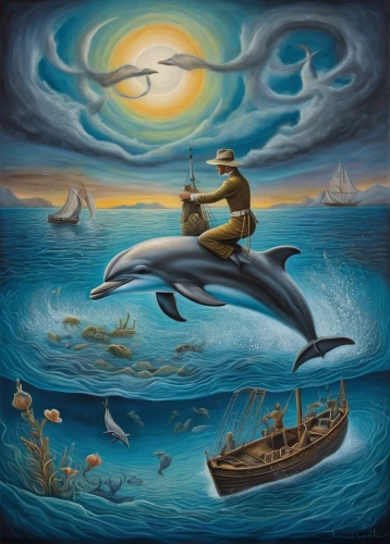 dolphin background,dolphin rider,girl with a dolphin,oceanic dolphins,dolphins,dolphin-afalina,the dolphin,porpoise,bottlenose dolphins,dusky dolphin,pot whale,trainer with dolphin,dolphin school,two dolphins,dolphins in water,bottlenose,giant dolphin,bottlenose dolphin,whales,mooring dolphin,Illustration,Realistic Fantasy,Realistic Fantasy 40