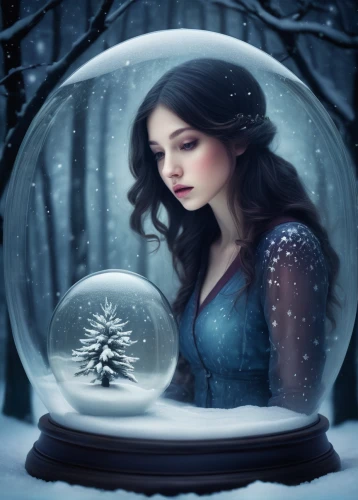 snow globe,the snow queen,snow globes,crystal ball-photography,snowglobes,frozen bubble,crystal ball,white rose snow queen,fantasy picture,winterblueher,winter dream,winter magic,snow white,ice queen,winter background,christmas globe,ice ball,snowflake background,ice princess,winter rose,Illustration,Realistic Fantasy,Realistic Fantasy 15