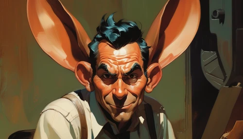 ears,digital painting,long-eared,big ears,pompadour,caricaturist,vector art,painting easter egg,lokportrait,elderly man,geppetto,old man,medic,maul,eleven,grain ears,jerboa,vector illustration,long eared,cartoon doctor,Conceptual Art,Oil color,Oil Color 04