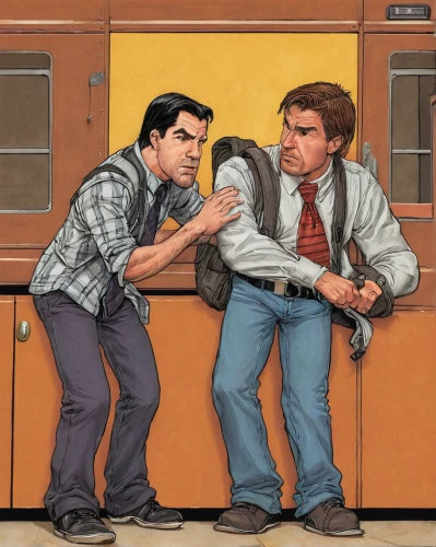 arm wrestling,two-man saw,detention,fist bump,car mechanic,handyman,holding shoes,tie shoes,barbershop,auto mechanic,staplers,repairman,classroom training,stapler,fighting stance,plumber,auto repair,barber shop,public restroom,stage combat,Illustration,American Style,American Style 01