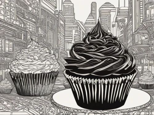 cupcake background,chocolate cupcake,cupcake paper,cupcakes,cup cake,cupcake,pastry shop,chocolate cupcakes,cup cakes,cupcake pattern,cake shop,coffee tea illustration,autumn cupcake,muffins,confection,donut illustration,bakery,cupcake non repeating pattern,cupcake tray,sugar factory,Illustration,Black and White,Black and White 19