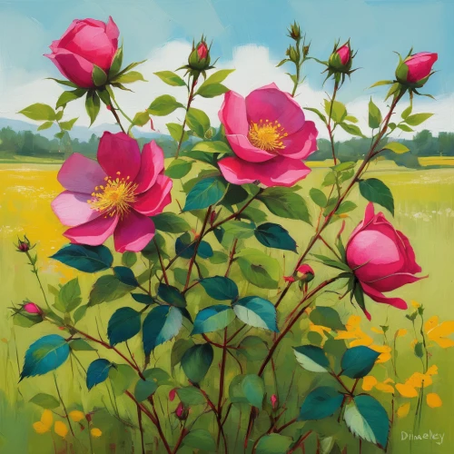 prairie rose,landscape rose,wild roses,bibernell rose,blooming roses,rosebuds,rose bush,dog roses,pink peony,wild rose,rose buds,carol colman,rosebush,burnet rose,rose woodruff,cloves schwindl inge,peony,flower painting,peony pink,rose flower illustration,Illustration,Paper based,Paper Based 06