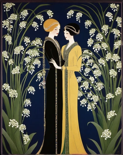 lily of the field,art deco woman,jonquils,lily of the valley,lilly of the valley,art deco border,kate greenaway,art nouveau design,art deco frame,lilies of the valley,art deco,art deco background,art deco ornament,gold foil art deco frame,gold art deco border,doves lily of the valley,snowdrops,tuberose,lily of the nile,snowdrop anemones,Illustration,Retro,Retro 26