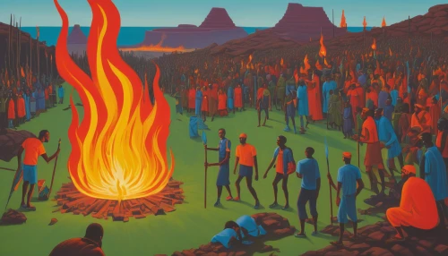 campfires,bushfire,burned land,forest fire,fire mountain,campfire,fire in the mountains,forest fires,wildfires,uluru,fire land,camp fire,indigenous painting,bush fire,fires,bonfire,november fire,burning torch,the conflagration,wildfire,Conceptual Art,Daily,Daily 29
