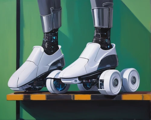 roller skates,artistic roller skating,quad skates,roller skate,inline skates,ski boot,roller skating,roll skates,downhill ski boot,rollerblades,robotics,industrial robot,ice skates,skates,ski binding,kick scooter,splint boots,robotic,roller sport,mobility scooter,Conceptual Art,Oil color,Oil Color 02