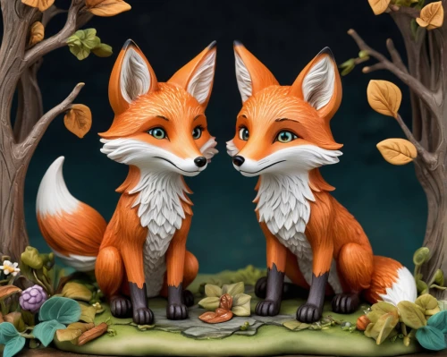 foxes,fox stacked animals,garden-fox tail,fox and hare,fox hunting,cute fox,fox,little fox,fox with cub,adorable fox,child fox,redfox,woodland animals,a fox,vulpes vulpes,forest animals,red fox,whimsical animals,fauna,wolf couple,Conceptual Art,Daily,Daily 13