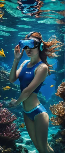 underwater background,snorkeling,female swimmer,under the water,world digital painting,snorkel,under water,underwater sports,scuba,underwater landscape,underwater,swimming goggles,mermaid background,diving mask,underwater playground,underwater world,ocean underwater,underwater diving,underwater oasis,girl with a dolphin,Photography,Artistic Photography,Artistic Photography 01