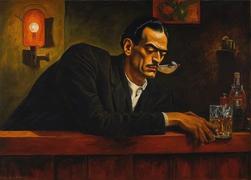 groucho marx,salvador guillermo allende gossens,el salvador dali,dali,winemaker,bartender,barman,man with a computer,drinking establishment,negroni,enrico caruso,self-portrait,drunkard,cimarrón uruguayo,a drink,unique bar,cointreau,liquor bar,alejandro vergara blanco,ratonero bodeguero andaluz,Art,Artistic Painting,Artistic Painting 31