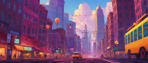 colorful city,cityscape,fantasy city,evening city,city scape,city lights,citylights,city,city corner,world digital painting,cities,the city,city life,metropolis,big city,street lights,city blocks,city at night,shanghai,city highway,Conceptual Art,Sci-Fi,Sci-Fi 12