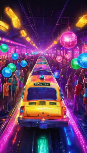 neon lights,car hop,neon light,passengers,neon arrows,colored lights,retro diner,colorful city,neon cocktails,80s,neon,neon drinks,neon carnival brasil,neon colors,light track,nightclub,neon ghosts,bumper cars,arcade games,night highway,Illustration,Realistic Fantasy,Realistic Fantasy 38
