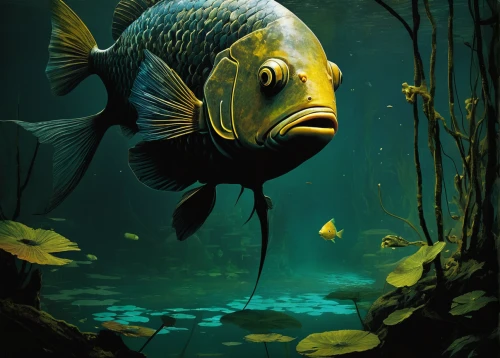 forest fish,cichlid,golden angelfish,yellow fish,underwater fish,angelfish,discus fish,fish in water,freshwater fish,imperator angelfish,feeder fish,common carp,beautiful fish,discus cichlid,bluegill,northern largemouth bass,foxface fish,the fish,gold fish,fish,Illustration,Realistic Fantasy,Realistic Fantasy 29