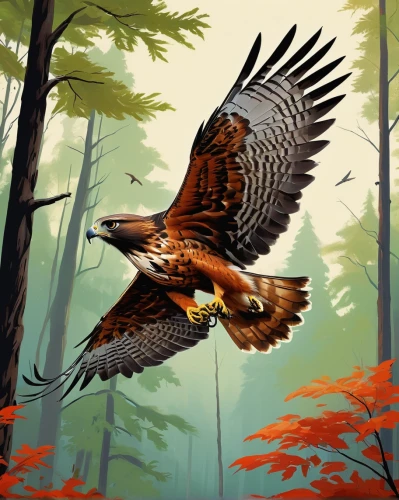 eagle illustration,harris hawk,mountain hawk eagle,red tailed hawk,hawk animal,flying hawk,of prey eagle,harris's hawk,bird of prey,falconry,eagle vector,red tail hawk,bird painting,gryphon,hawk - bird,bird bird-of-prey,red-tailed hawk,steppe eagle,imperial eagle,eagle drawing,Illustration,Retro,Retro 04