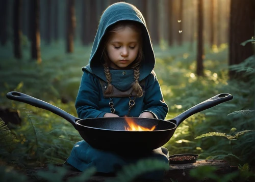 magical pot,mystical portrait of a girl,little red riding hood,children's fairy tale,fantasy picture,child fairy,outdoor cooking,child with a book,little girl reading,children's background,the little girl,nomadic children,photo manipulation,digital compositing,campfire,girl praying,child portrait,dwarf cookin,children's stove,inner child,Photography,Documentary Photography,Documentary Photography 22
