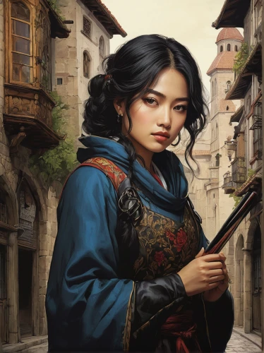 mulan,swordswoman,heroic fantasy,rosa ' amber cover,musketeer,shuanghuan noble,fantasy portrait,yi sun sin,xing yi quan,hamelin,katana,asian woman,azerbaijan azn,girl in a historic way,oriental princess,merchant,joan of arc,geisha,quarterstaff,cassia,Illustration,Japanese style,Japanese Style 18