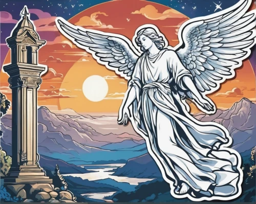 angel moroni,guardian angel,uriel,bethlehem,background image,dove of peace,angel statue,angel,vector image,angelology,archangel,ancient icon,weeping angel,clipart sticker,the angel with the cross,sticker,the archangel,corpus christi,easter background,angels,Unique,Design,Sticker