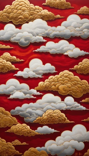 kimono fabric,chinese clouds,stratocumulus,mushroom landscape,paper clouds,background pattern,clouds,swirl clouds,japanese pattern,cloud image,cumulus,cloud formation,sky clouds,red cloud,swelling clouds,textile,cumulus clouds,autumn pattern,cumulus cloud,thunderclouds,Illustration,Realistic Fantasy,Realistic Fantasy 22