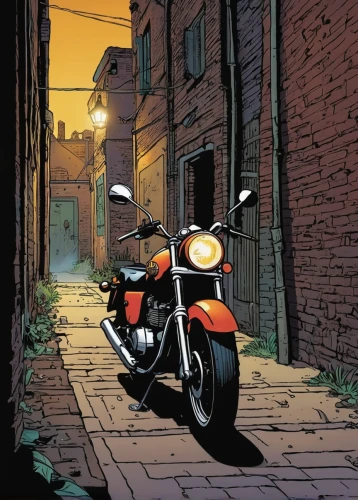 motorcycle,motorcycles,motorbike,motorcycling,alley cat,black motorcycle,daredevil,harley,moped,cafe racer,alleyway,motor-bike,parked bike,heavy motorcycle,bike pop art,bikes,harley-davidson,motorcycle accessories,motorcyclist,bike,Illustration,Children,Children 02