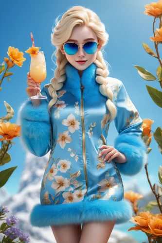 elsa,suit of the snow maiden,woman with ice-cream,the snow queen,winterblueher,ice queen,girl in flowers,fashion vector,winter background,marylyn monroe - female,3d fantasy,ski,orangina,ice princess,summer coat,olaf,frozen drink,snowcone,fantasy picture,fashion doll,Conceptual Art,Daily,Daily 10