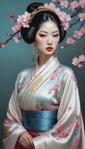 geisha girl,geisha,japanese art,chinese art,oriental painting,oriental princess,japanese woman,plum blossoms,oriental girl,plum blossom,oriental,junshan yinzhen,ikebana,japanese floral background,taiwanese opera,asian woman,kimono fabric,japanese cherry,peking opera,cherry blossom japanese,Conceptual Art,Daily,Daily 14