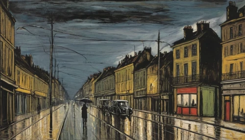 braque saint-germain,david bates,vincent van gough,braque francais,the cobbled streets,vincent van gogh,night scene,street scene,universal exhibition of paris,post impressionism,olle gill,boulevard,narrow street,braque du bourbonnais,the street,montmartre,watercolor paris,braque d'auvergne,paris,street view,Art,Artistic Painting,Artistic Painting 01