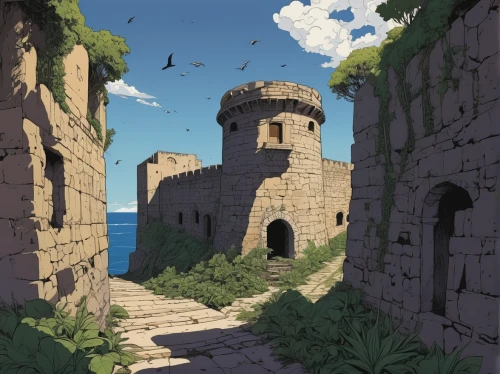 castle ruins,ruined castle,castle,ruins,city wall,city walls,bastion,meteora,castel,ancient city,ruin,knight's castle,lookout tower,peter-pavel's fortress,summit castle,ancient buildings,fortress,cliffs,old castle,citadelle,Illustration,Vector,Vector 02
