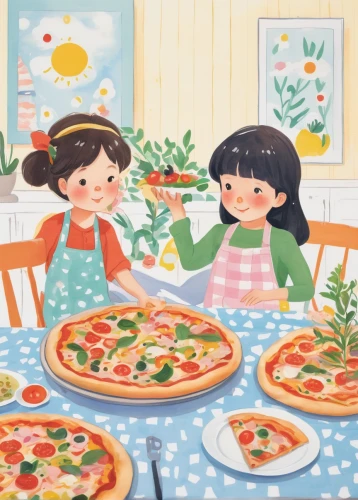 pizzeria,pizza topping,pizza hawaii,pizza,pizza service,kids illustration,placemat,pizza supplier,slices,the pizza,pizza topping raw,pizzas,dinner for two,pizza stone,jigsaw puzzle,italian food,pan pizza,purslane family,slice,tomato pie,Illustration,Japanese style,Japanese Style 20