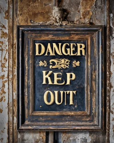 keep out,danger note,danger,warning sign,keep,door sign,a warning,do not enter,warnings,prohibitive signs,keep right,dangerous,warning light,risk management,warning,tin sign,antique background,beware,private property sign,asbestos,Art,Classical Oil Painting,Classical Oil Painting 01