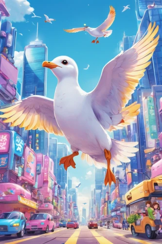 bird bird kingdom,seagulls birds,bird kingdom,city pigeon,seagull,seagulls,seagulls flock,flying birds,seagull flying,silver seagull,birds flying,flying sea gulls,bird flying,dove of peace,white pigeons,bird in the sky,larus,pigeon flying,birds in flight,peace dove,Illustration,Japanese style,Japanese Style 02