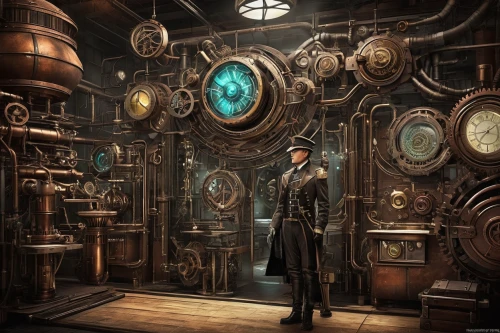 clockmaker,watchmaker,steampunk,grandfather clock,apothecary,play escape game live and win,steampunk gears,clockwork,pocket watch,pocket watches,violet evergarden,chronometer,engine room,distillation,longcase clock,sci fiction illustration,astronomical clock,key-hole captain,orrery,game illustration,Conceptual Art,Fantasy,Fantasy 25