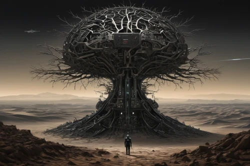 tree of life,barren,old earth,tree thoughtless,of trees,pall-bearer,the roots of trees,magic tree,the grave in the earth,deforested,isolated tree,end-of-admoria,rooted,scorched earth,hinnom,arid land,equilibrium,arid,celtic tree,uprooted,Conceptual Art,Sci-Fi,Sci-Fi 09