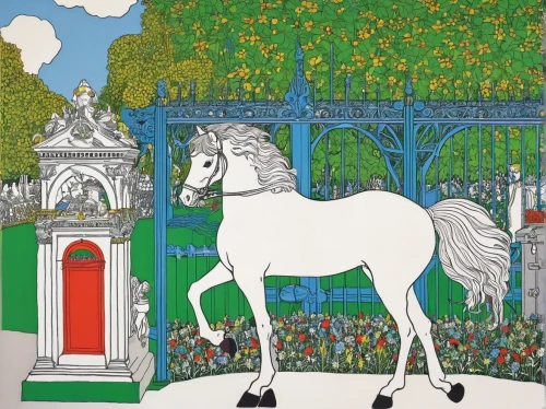 the horse at the fountain,tuileries garden,two-horses,a white horse,white horse,andalusians,carnival horse,man and horses,puy du fou,universal exhibition of paris,carousel horse,horses,pegasus,equestrian statue,stables,paris clip art,horse-heal,equestrianism,a horse,colorful horse,Illustration,Black and White,Black and White 20