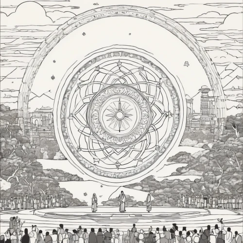 copernican world system,planisphere,dharma wheel,geocentric,harmonia macrocosmica,planetary system,orrery,zodiac,astrology,panopticon,star chart,circle,shirakami-sanchi,epicycles,mandala framework,euclid,hemisphere,the vitruvian man,the solar system,phase of the moon,Illustration,Vector,Vector 10