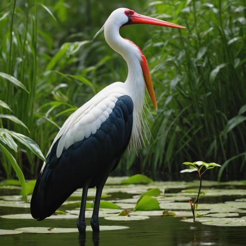 white-naped crane,red-crowned crane,black-billed stork,fujian white crane,rattle stork,saddle-billed stork,white stork,eastern crowned crane,the danube delta,wading bird,danube delta,crane-like bird,stork,black stork,grey neck king crane,cow heron,rallidae,white storks,eastern white pelican,white ibis,Art,Classical Oil Painting,Classical Oil Painting 15