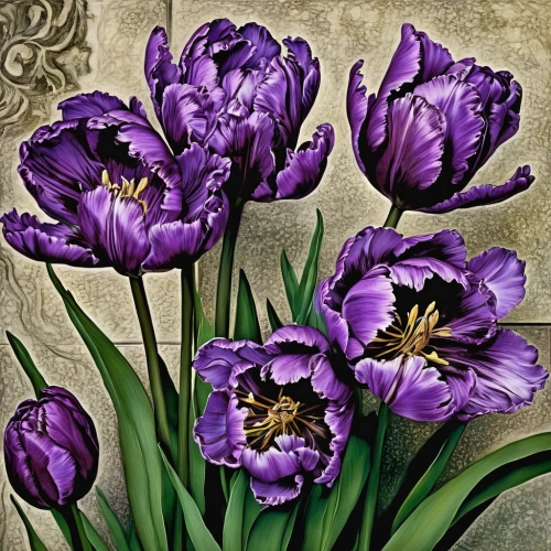 purple parrot tulip,tulipan violet,flowers png,violet tulip,purple irises,purple crocus,crocuses,flower painting,crocuss,crocus flowers,tommie crocus,irises,purple flowers,spring crocus,tulip flowers,crocus,saffron crocus,turkestan tulip,tulips,tulip background,Illustration,Retro,Retro 25