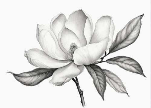 lotus art drawing,white magnolia,flowers png,magnolia,southern magnolia,flower illustration,flower drawing,magnolia × soulangeana,chinese magnolia,magnolia flower,lotus png,magnolia blossom,tulip magnolia,magnolia star,white lily,rose flower illustration,magnolia x soulangiana,magnolia stellata,gardenia,star magnolia,Illustration,Black and White,Black and White 35