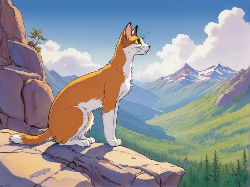 basenji,a fox,american foxhound,garden-fox tail,canidae,vulpes vulpes,fox,english foxhound,ibizan hound,scent hound,mountain guide,mountain goat,dhole,redfox,mountain top,red fox,child fox,dingo,collie,lookout,Illustration,Children,Children 01