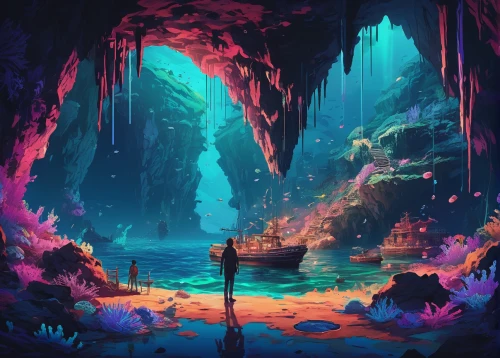 cave on the water,underground lake,sea cave,blue cave,cave,underwater oasis,sea caves,the blue caves,aquarium,lagoon,blue caves,cave tour,lava cave,underwater background,pit cave,coral reef,fairy world,underwater landscape,cenote,ice cave,Conceptual Art,Daily,Daily 21